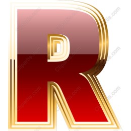 Elegant Red 'R'