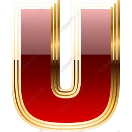 Gold Trimmed U