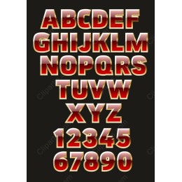 Glossy Alphabet & Number Set