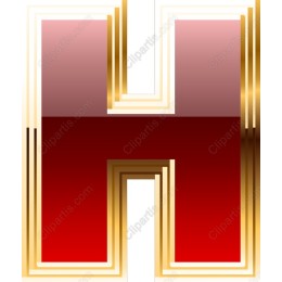 Elegant 3D Letter H