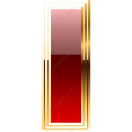 Luxury Gold and Red Geometric Frame