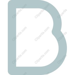 Light Blue Letter B