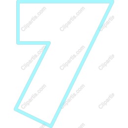 Light Blue Number 7