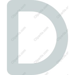 Light Blue Letter D