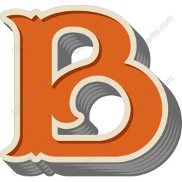 Retro Letter B