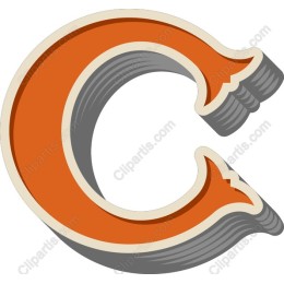 Retro C Letter