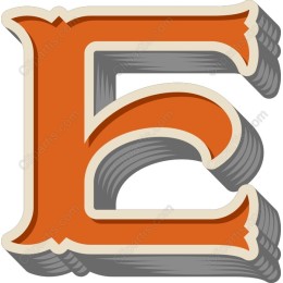 Vintage Letter E