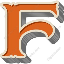 Vintage Letter F