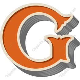 Vintage Letter G in and