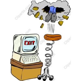 Whimsical Computer Exit