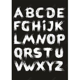 Brushstroke Alphabet Set