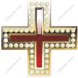 Dazzling Jewelled Cross