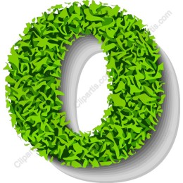 Greenery Letter O