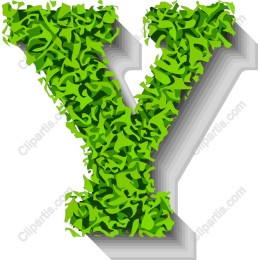 Green Leafy Letter Y