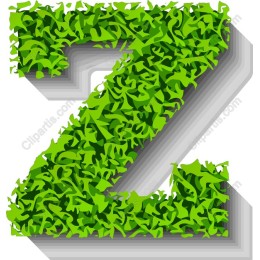 Lush Green Letter Z