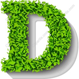 Stunning Greenery Letter D