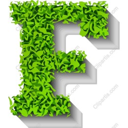 Lush Greenery Letter F
