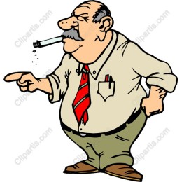Cartoon Gentleman with Cigar