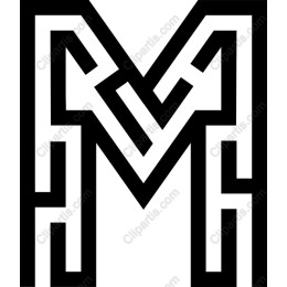 Modern Geometric M Logo