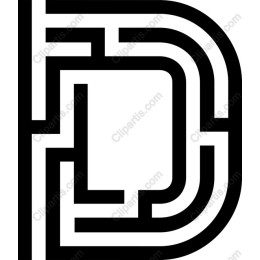 Minimalistic Letter D