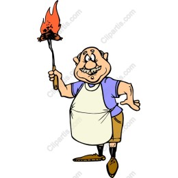 Cheerful Grill Master