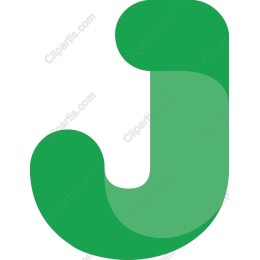 Stylized Green Letter J