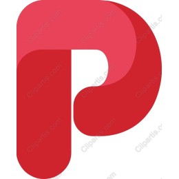 Abstract Red Letter P