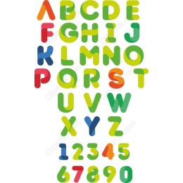 Colorful Alphabet and Numbers Set
