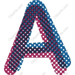 Vibrant Letter A