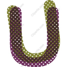 Textured Letter U