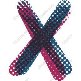 Colorful X Pattern
