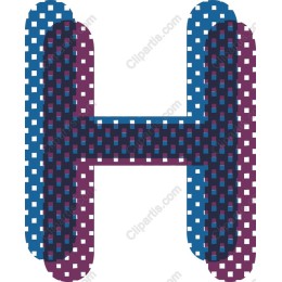 Vibrant Letter H Artwork