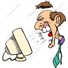 Angry Comedian at the Computer