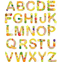 Fruit-Themed Alphabet