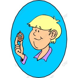 Cheerful Boy with Vintage Gadget