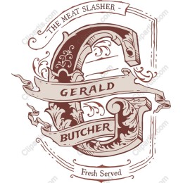 Gerald Butcher - Vintage Meat Slasher