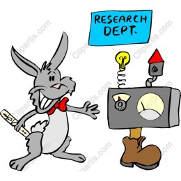 Whimsical Rabbit Scientist