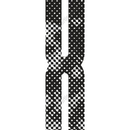 Contemporary Monochrome H Pattern