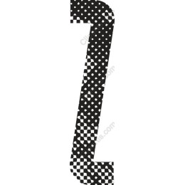 Polka Dot & Checkered Number 7