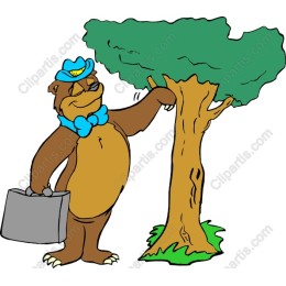 Charming Bear with Tree