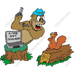 Cheerful Bear & Squirrel Nutcracker