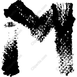 Grunge Letter M
