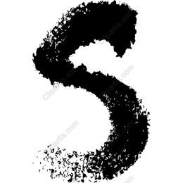 Bold Brushstroke Letter