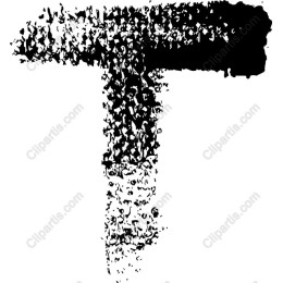 Textured Letter T