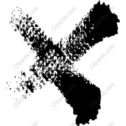 Grunge Black and White Cross