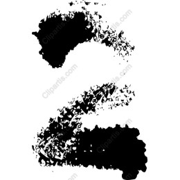 Artistic Number '2' - Textured
