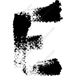 Grunge Letter E