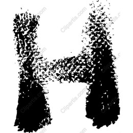 Textured Letter H