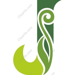 Elegant Nature-Inspired Letter J