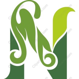 Enchanted Leafy Letter N